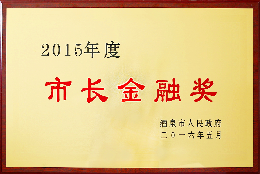 市長金融獎獎牌