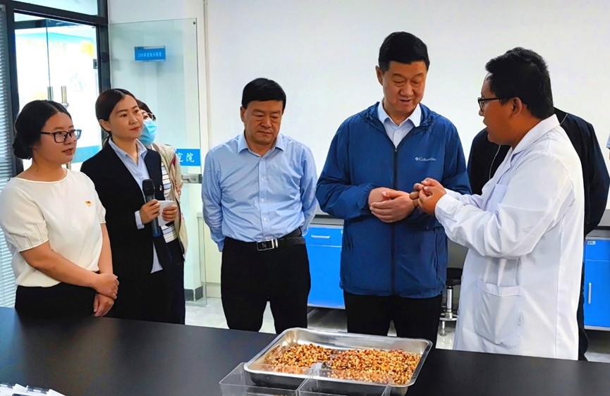 甘肅省地方金融監(jiān)管局、甘肅證監(jiān)局領(lǐng)導(dǎo)蒞臨敦煌種業(yè)調(diào)研指導(dǎo)